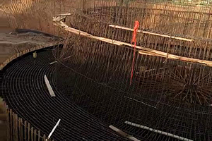阳江砼烟囱新建施工现场